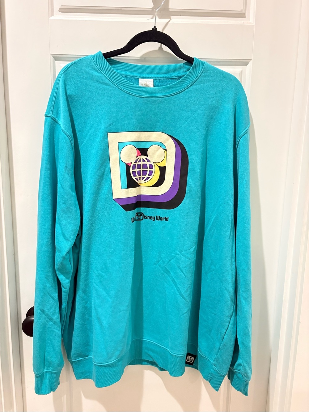 Disney Teal Graphic Sweatshirt - Walt Disney World Logo